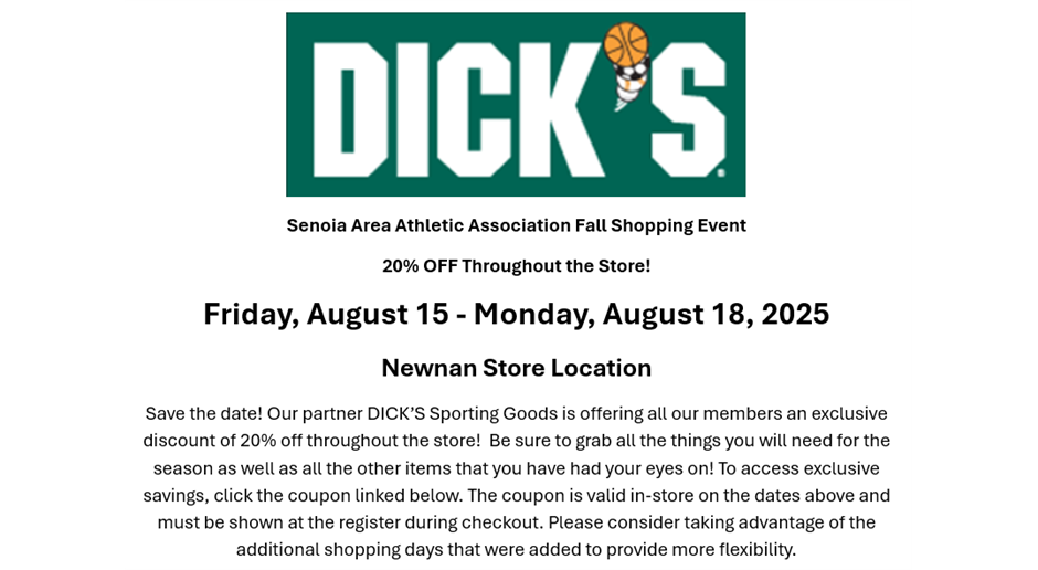 SAAA SHOPPING DAYS!